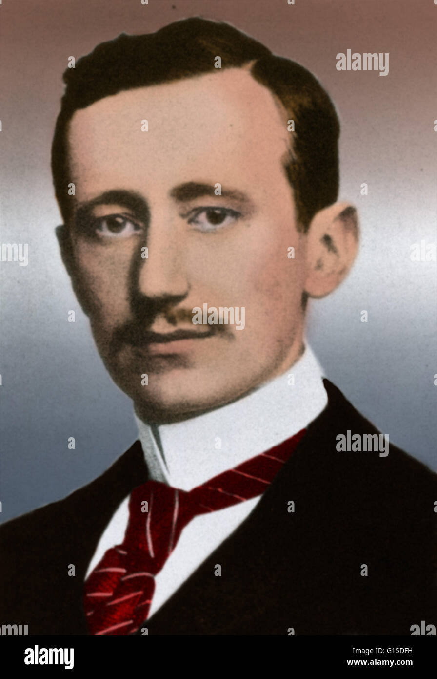 Guglielmo Marconi (25 Aprile 1874 - 20 luglio 1937) era un inventore italiano, noto come il padre della lunga distanza di trasmissione radio e per il suo sviluppo del Marconi di diritto e di una radio del sistema del telegrafo. Marconi è accreditato spesso come inventore della radio, Foto Stock