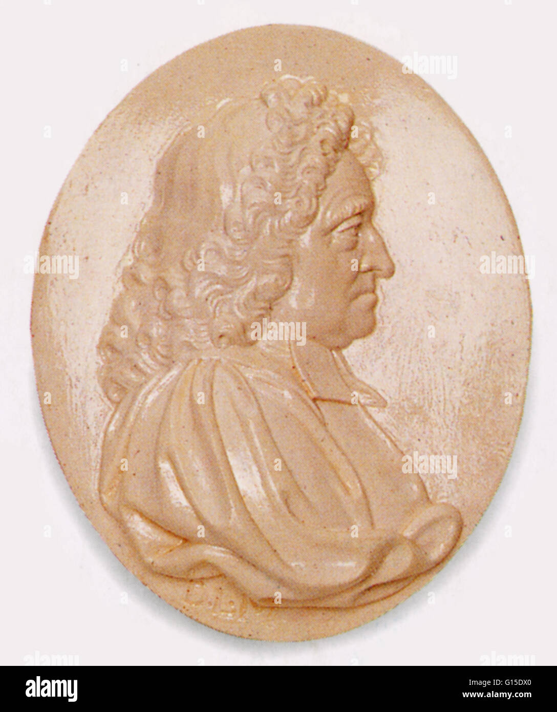 Ngland nominato primo Astronomo Reale, John Flamsteed (1646-1719) nel 1675. Egli ha vissuto e lavorato presso il Royal Observatory, Greenwich, costruito dal re Carlo II d'Inghilterra nello stesso anno. Egli ha catalogato oltre 3000 stelle. Flamsteed calcolato in modo preciso Foto Stock