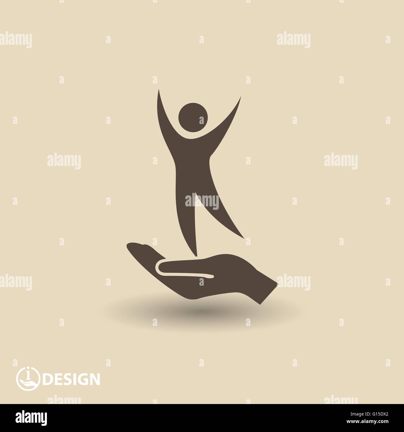 Successo icona persone Illustrazione Vettoriale