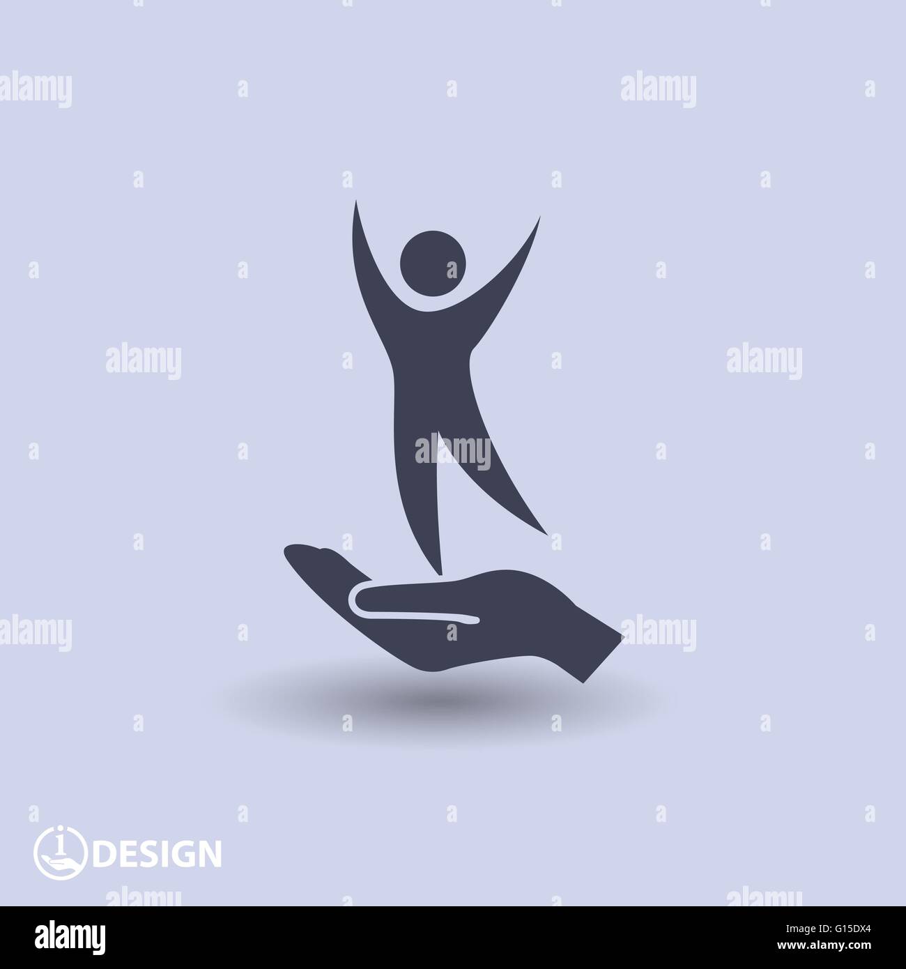 Successo icona persone Illustrazione Vettoriale