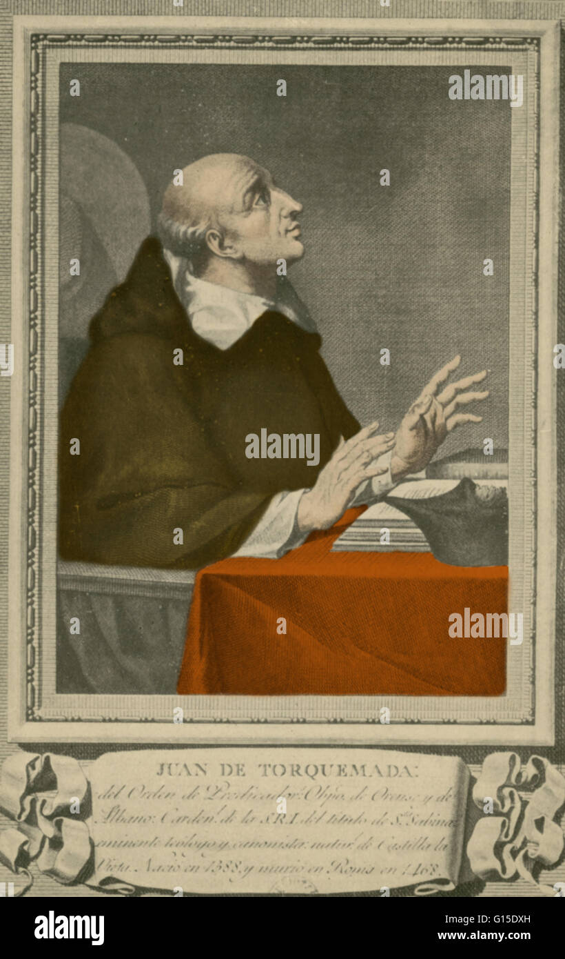 Juan de Torquemada (1388-1468). Cardinale spagnolo e teologo. Foto Stock