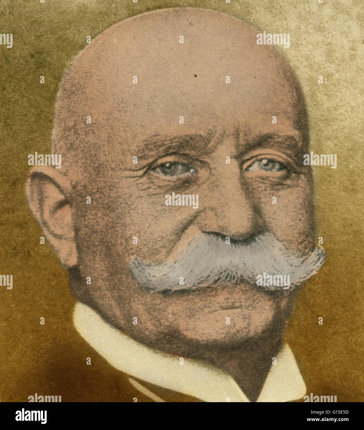 Ferdinand Adolf Heinrich August Graf von Zeppelin (Luglio 8, 1838 - 8 Marzo 1917) è stato un generale tedesco e più tardi del costruttore di aeromobili. Ha fondato il dirigibile Zeppelin company, è servito come un volontario nell'esercito dell'Unione durante la Guerra Civile Americana. Egli visita Foto Stock