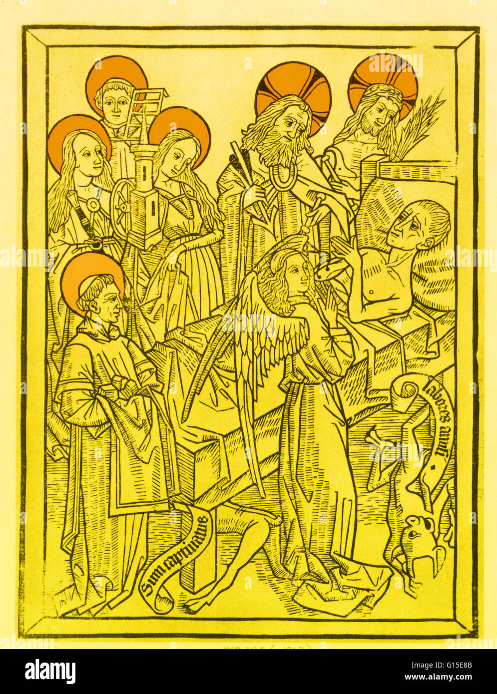 L'ars moriendi (l'arte di morire) sono correlate due testi latini risalenti a circa 1415 e 1450 che offrono consulenza su i protocolli e le procedure di una buona morte, spiegando come 'die bene' secondo i precetti cristiani del tardo medioevo. Esso wa Foto Stock