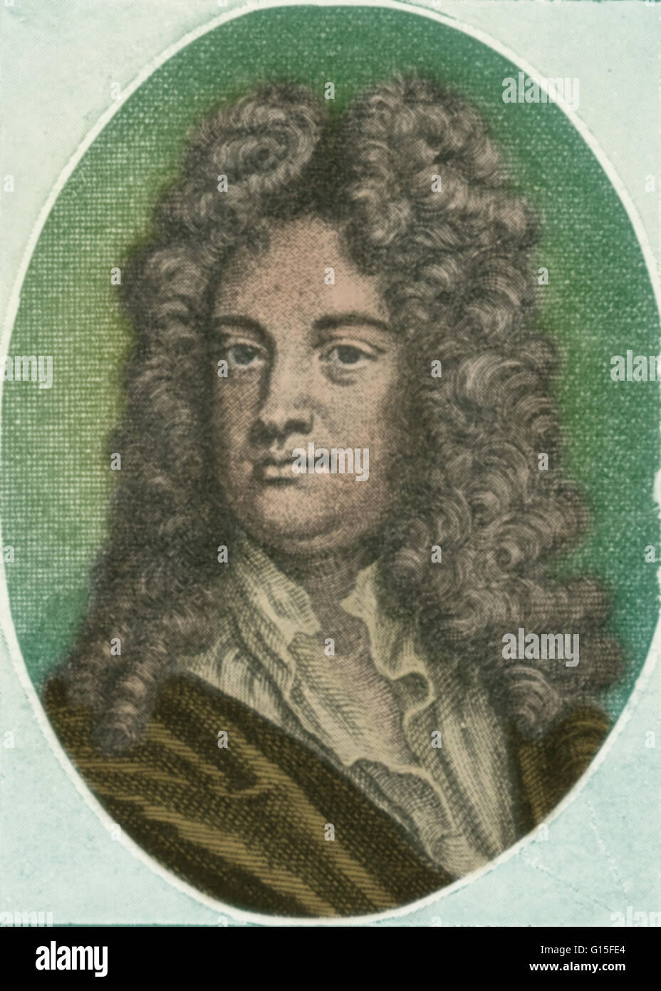 Nicholas Rowe (1674-1718), drammaturgo inglese, poeta e scrittore di varie, è stato nominato poeta laureato in 1715. Foto Stock