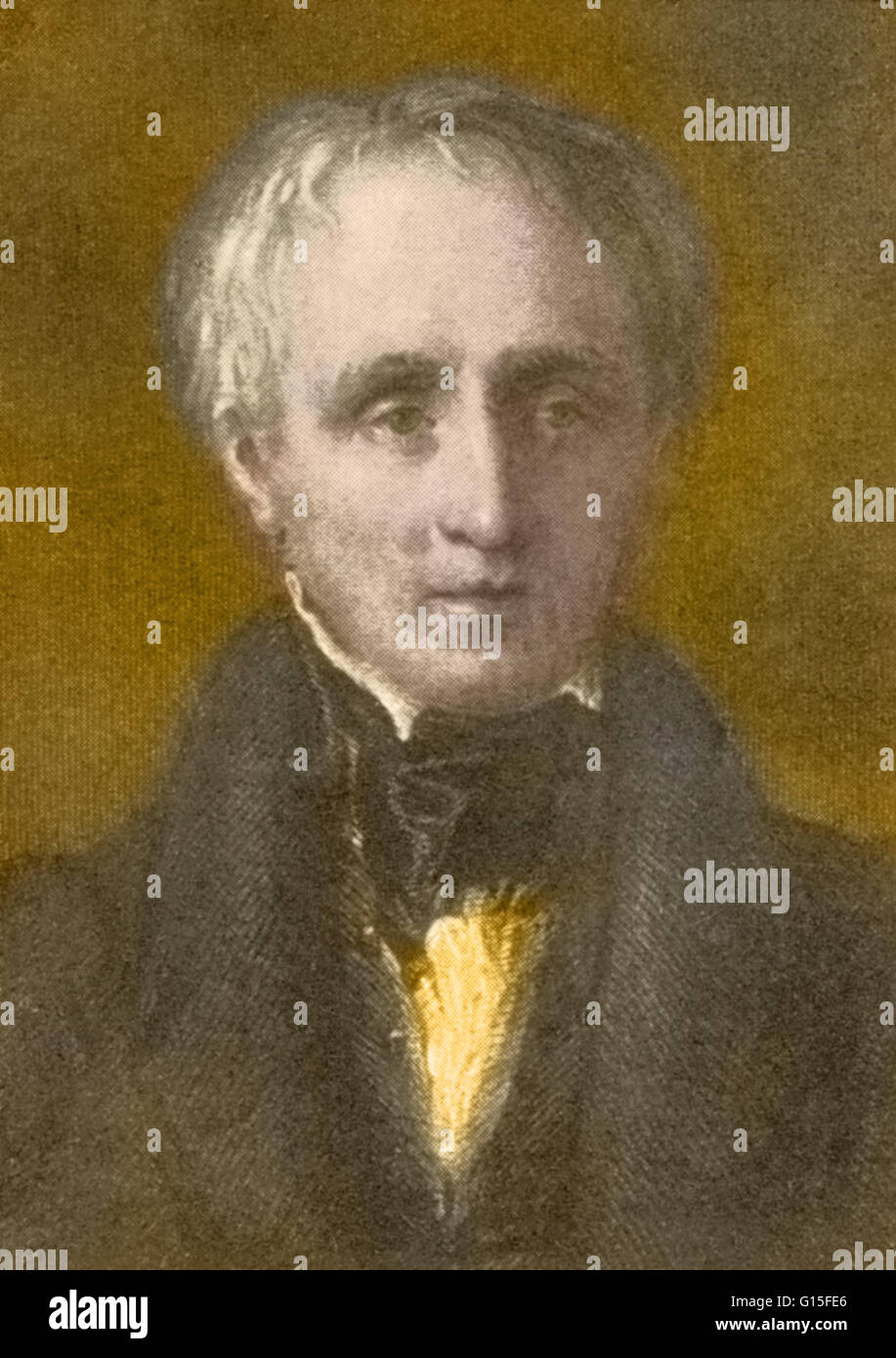 William Wordsworth (1770-1850) è stato un grande poeta romantico inglese che, con Samuel Coleridge, ha contribuito a lanciare l'età romantica in letteratura inglese con il 1798 pubblicazione congiunta ballate lirica. Wordsworth's opus magnum è il preludio, un semi-AU Foto Stock