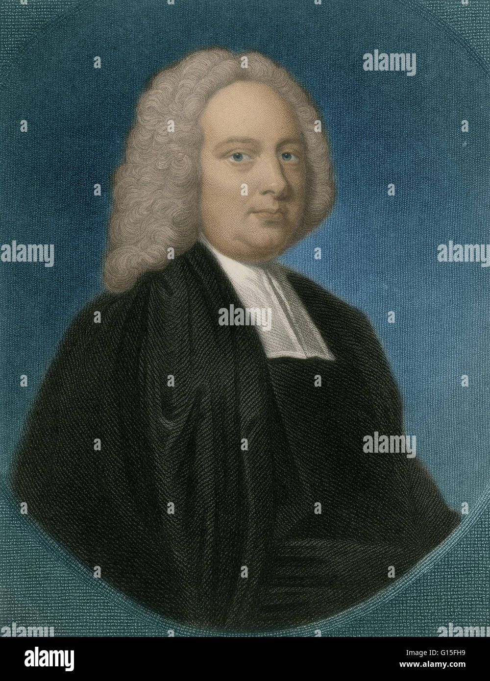 James Bradley (1693-1762), astronomo inglese Royal. Bradley è ricordato soprattutto per il suo lavoro sulla parallasse stellare e la velocità della luce. Parallasse stellare è il leggero spostamento della posizione apparente delle stelle che è osservata quando la terra è in oppos Foto Stock