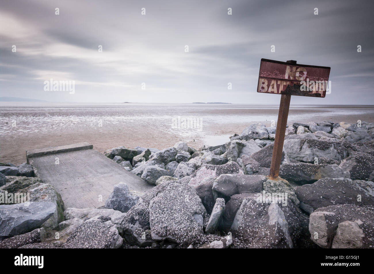 West Kirby lago marino, Wirral, Cheshire, Inghilterra, Regno Unito, Europa Foto Stock