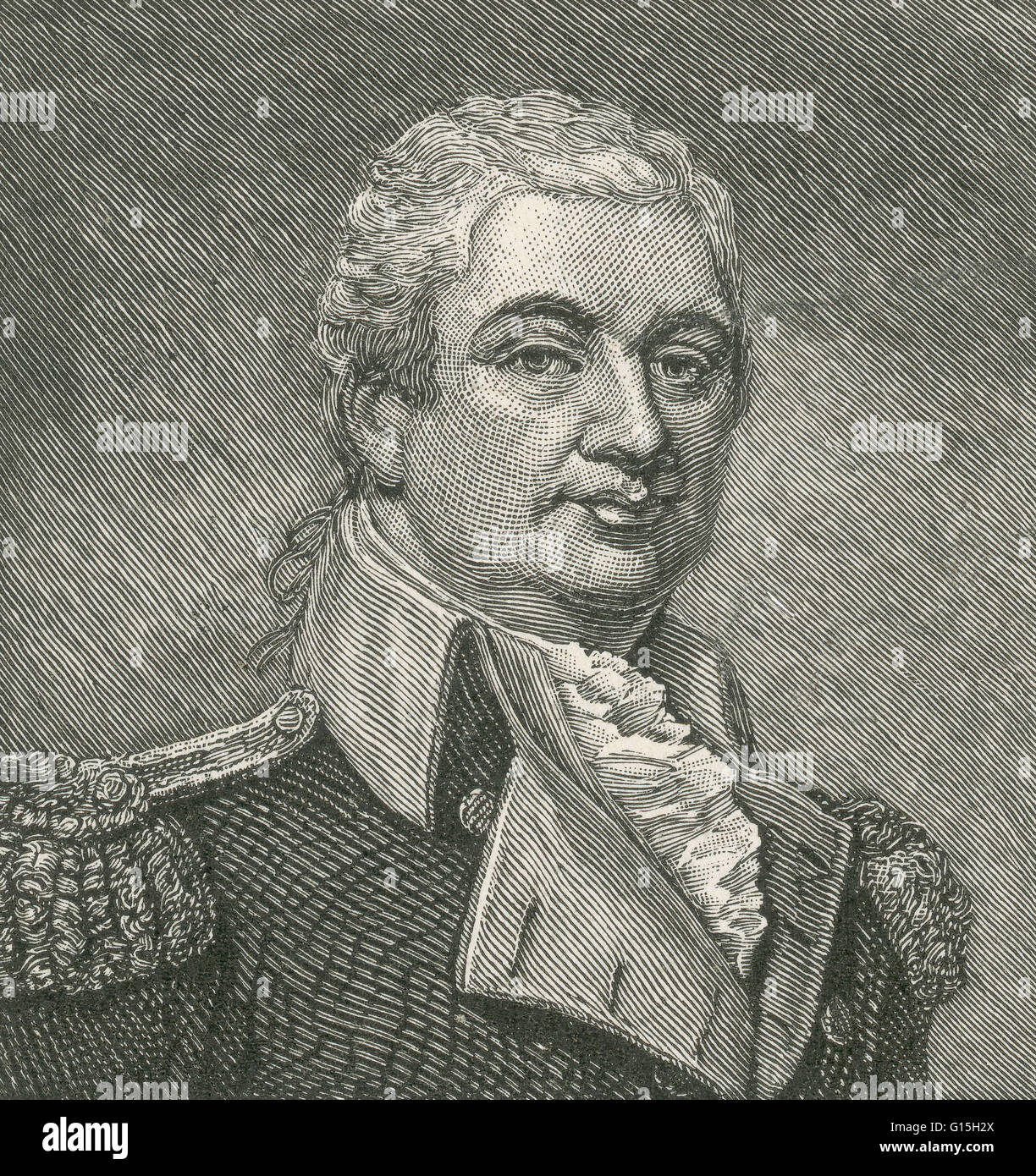 Henry Knox (Luglio 25, 1750 - 25 ottobre 1806) è stato il primo negli Stati Uniti il Segretario di guerra. Quando la guerra rivoluzionaria americana è scoppiata nel 1775, befriended generali di Washington, e rapidamente salito a diventare il capo ufficiale d'artiglieria della Continental Foto Stock