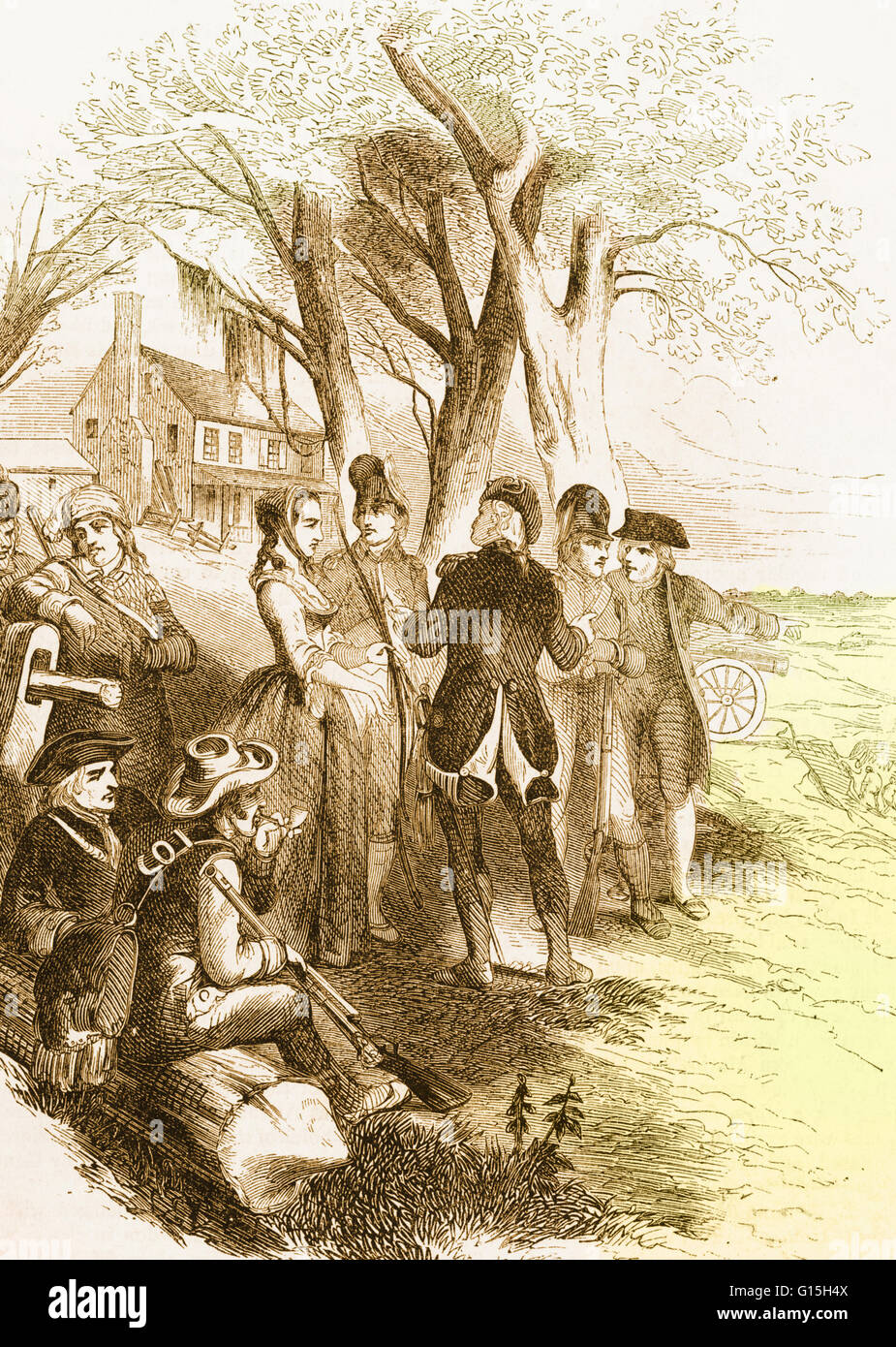 Rebecca Brewton Motte (1737-1815) è stato un proprietario di piantagione in Carolina del Sud, patriota durante la Rivoluzione Americana, e omonimo di Fort Motte. La sua famiglia erano sostenitori della Rivoluzione Americana e soldati in dotazione con riso e carne di manzo, maiale, mais e foraggio Foto Stock