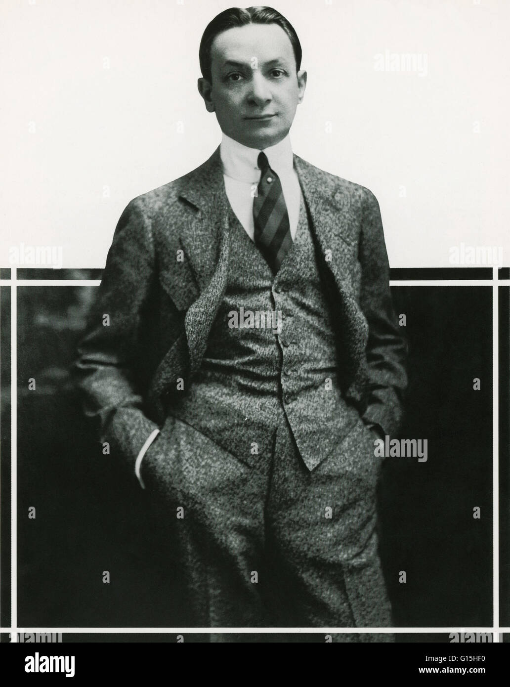 Florenz Ziegfeld, Jr. (Marzo 21, 1867 - 22 luglio 1932) era un americano impresario di Broadway. Come un bambino è stato testimone di prima mano l'incendio di Chicago del 1871. Ziegfeld, Jr. il padre gestiva il Chicago Musical College e successivamente ha aperto un night club, il Trocadero, a Foto Stock