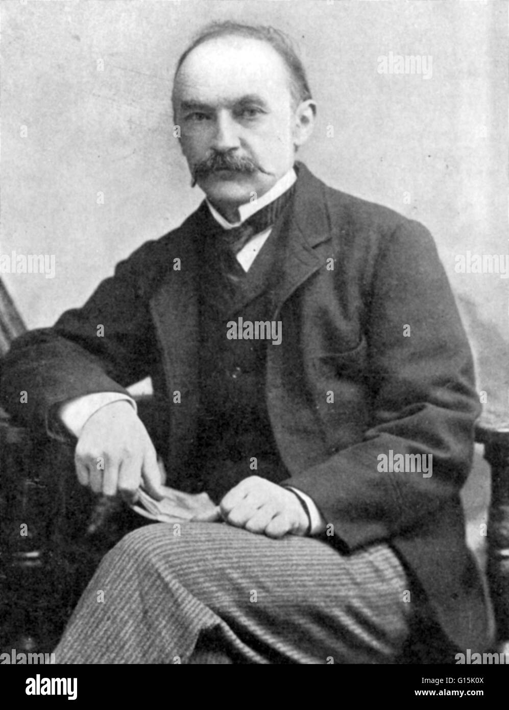 Thomas Hardy (1840-1928) era un romanziere inglese e poeta. Mentre le sue opere tipicamente appartengono al movimento del naturalismo, diversi poemi visualizzare elementi del precedente e romantica Illuminismo periodi di letteratura, come il suo fascino con il super Foto Stock