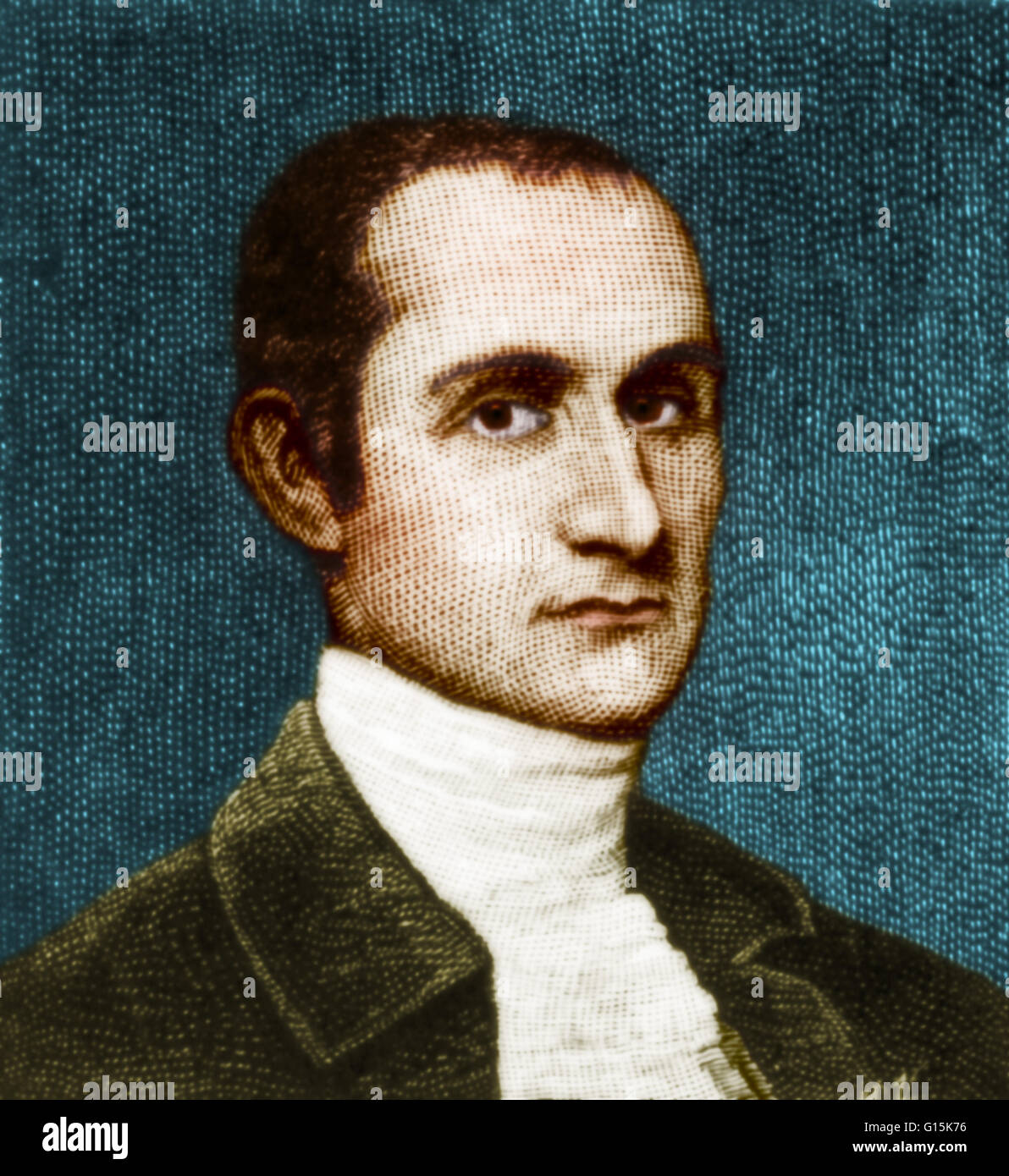 John Jay (1745-1829) fu un uomo politico americano, statista, rivoluzionario, diplomatico, un padre fondatore degli Stati Uniti ed il primo Capo della Giustizia degli Stati Uniti (1789-1795). Jay è servita come Presidente del Congresso continentale da 1778 a Foto Stock