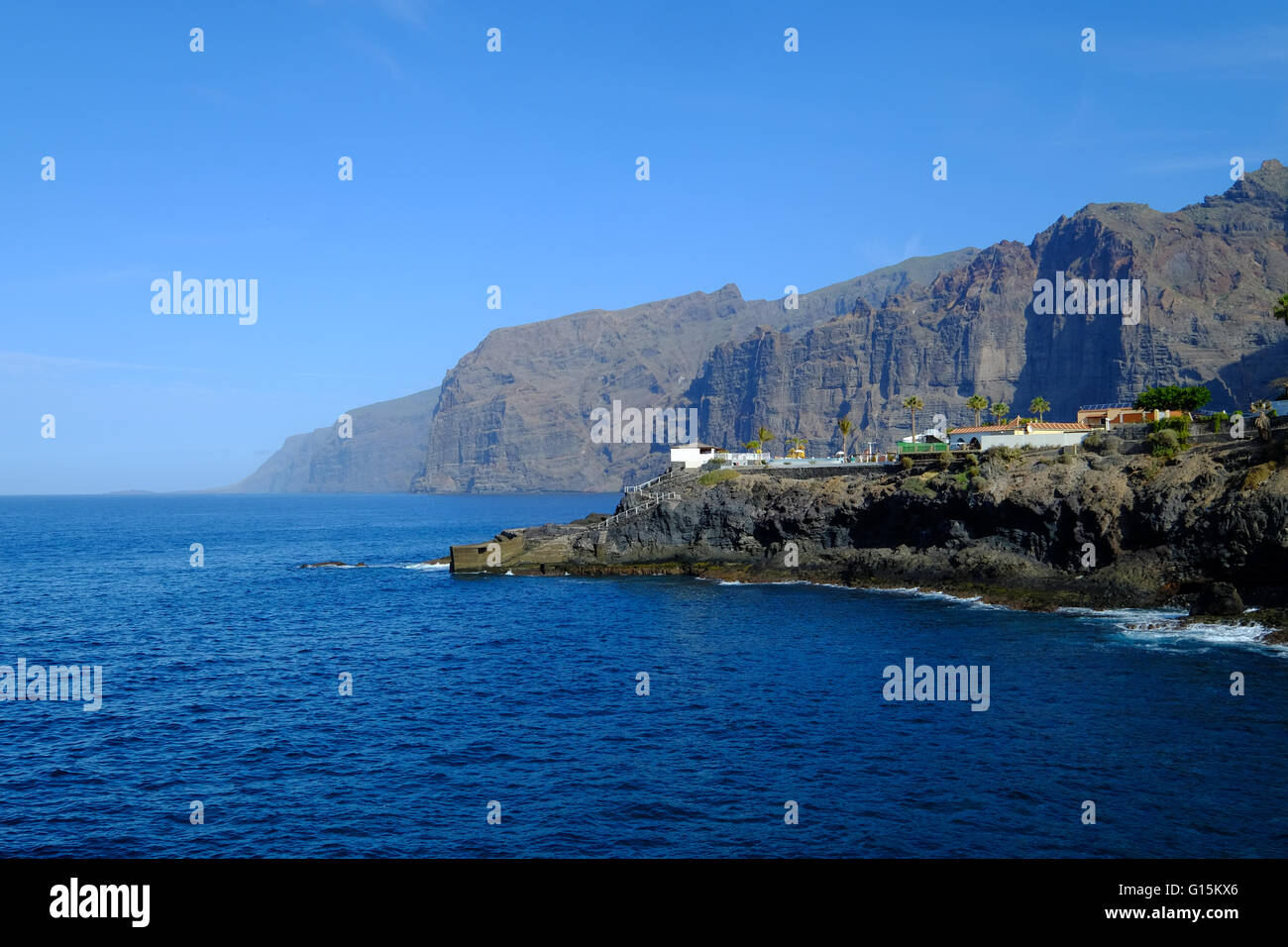 Acantilados de Los Gigantes, Tenerife, Isole Canarie, Spagna, Europa Foto Stock
