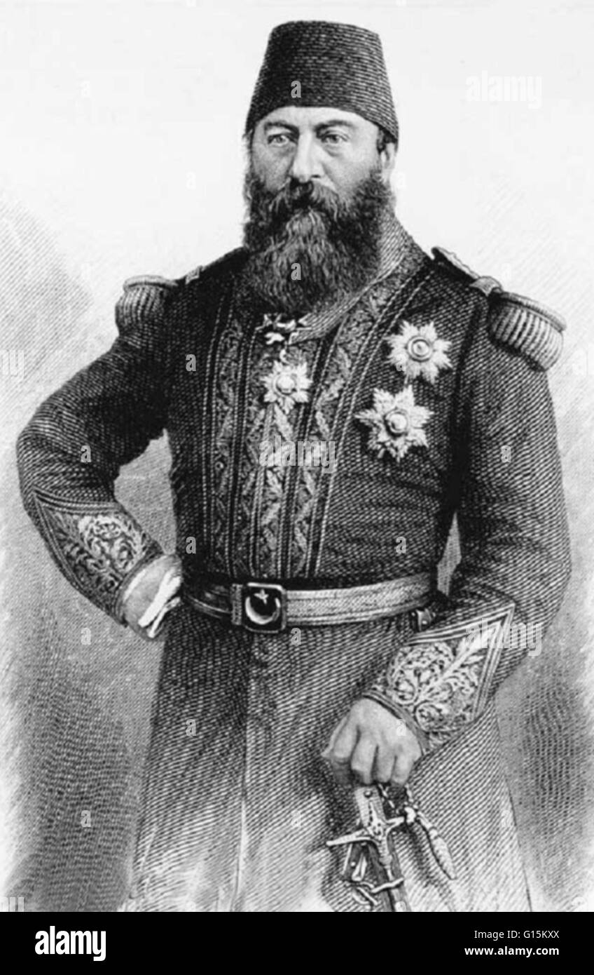 Henry Morton Stanley (28 gennaio 1841 - 10 Maggio 1904), era un giornalista gallese ed esploratore famoso per la sua esplorazione dell Africa e la sua ricerca di David Livingstone. Egli era stato inviato dal New York Herald per trovare il missionario scozzese che non era stato emesso Foto Stock