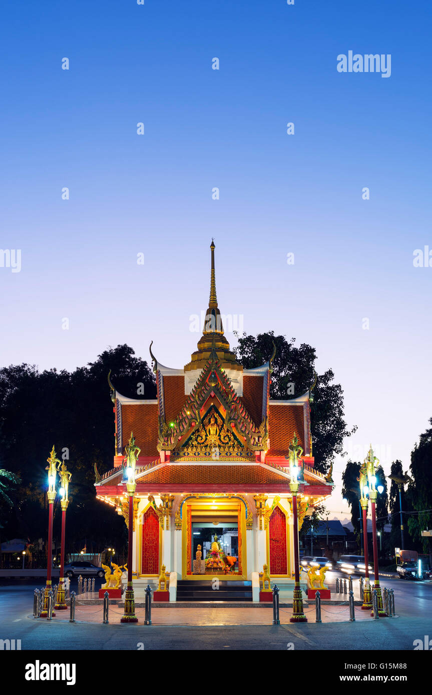 City Gate, Kanchanaburi, Thailandia, Sud-est asiatico, in Asia Foto Stock