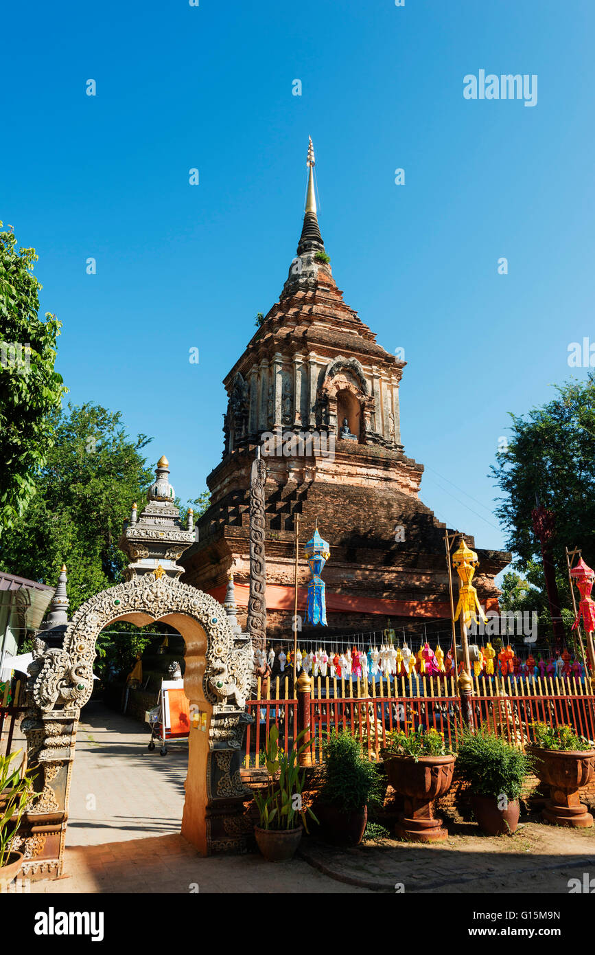 Wat Lok Molee, Chiang Mai, Thailandia, Sud-est asiatico, in Asia Foto Stock