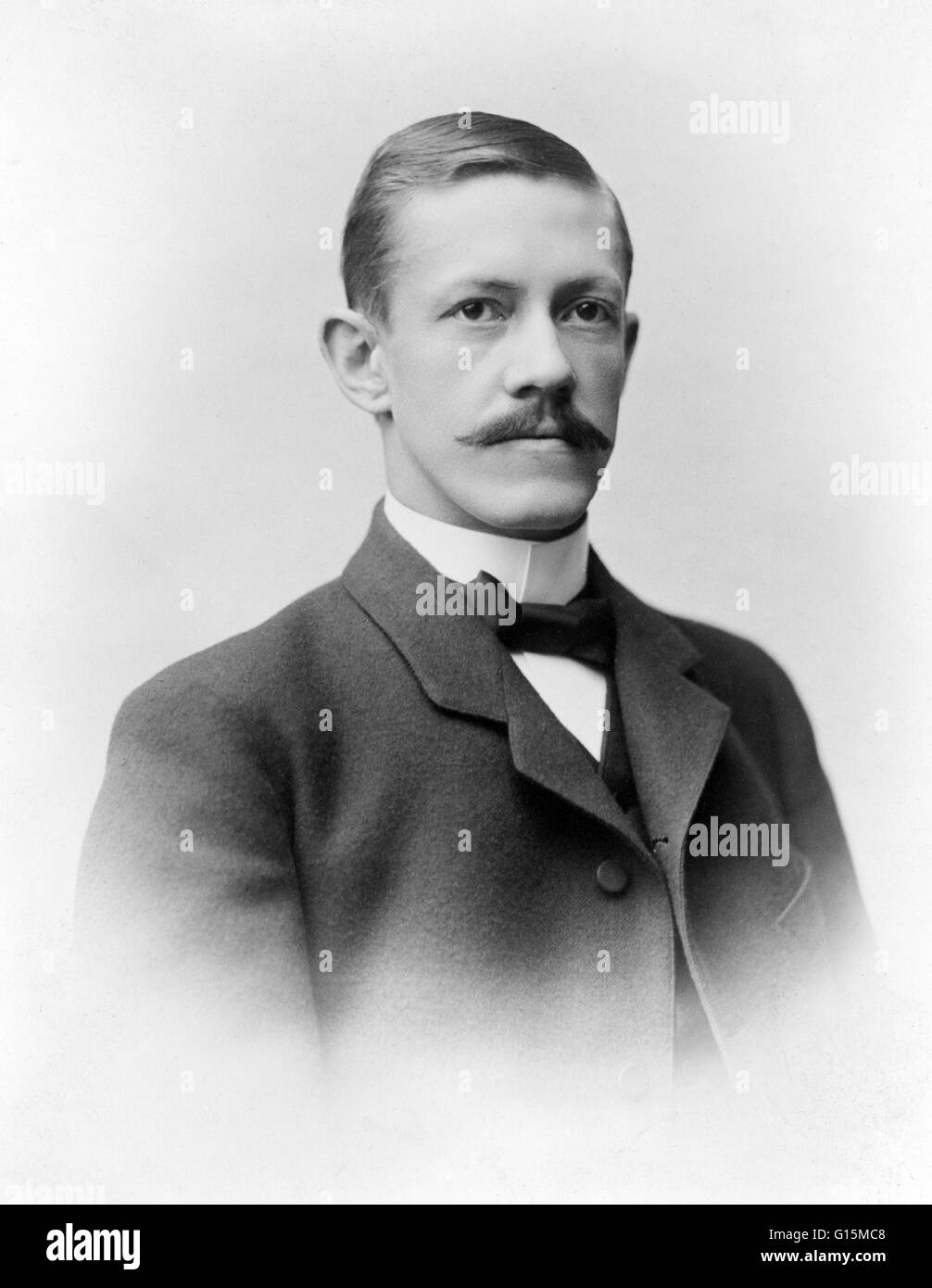 Allvar Gullstrand (1862-1930), professore svedese e oculista. Gullstrand fu professore (1894-1927) presso l'Università di Uppsala, dove ha studiato per la cura degli occhi e ottiche. Ha usato la matematica per lo studio di immagini ottiche e la rifrazione della luce in e Foto Stock