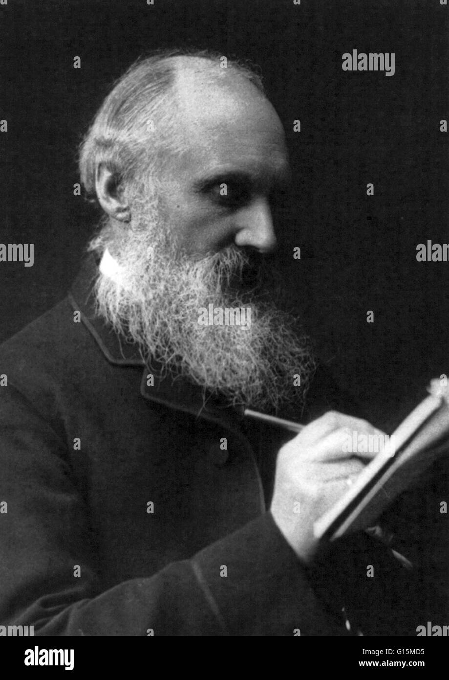 William Thomson, Lord Kelvin (26 giugno 1824 - 17 dicembre 1907) era un fisico matematico e ingegnere. Ha fatto un lavoro importante in analisi matematica di elettricità e la formulazione della prima e della seconda legge della termodinamica, e ha fatto molto per u Foto Stock