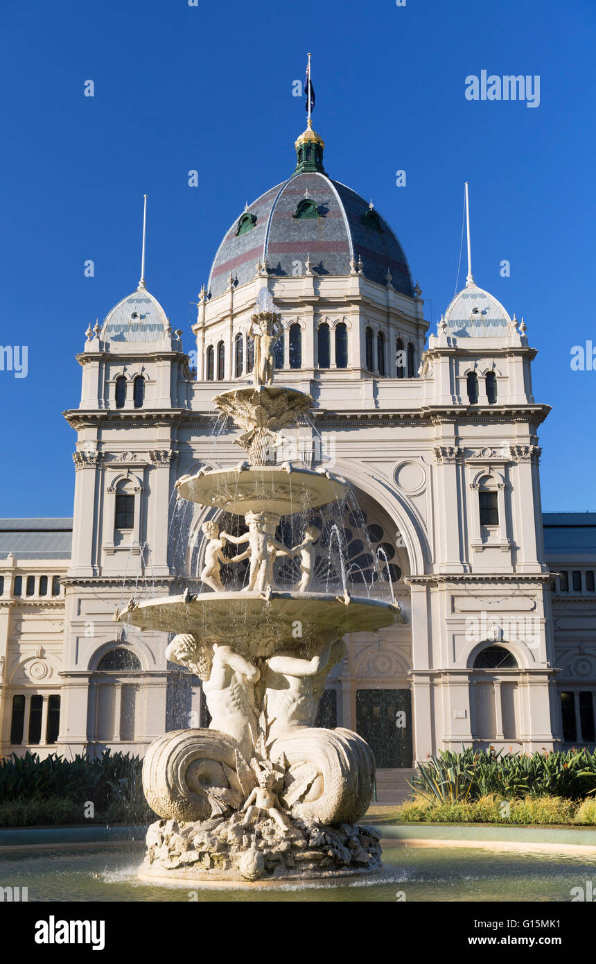 Royal Exhibition Building, Sito Patrimonio Mondiale dell'UNESCO, Melbourne, Victoria, Australia Pacific Foto Stock