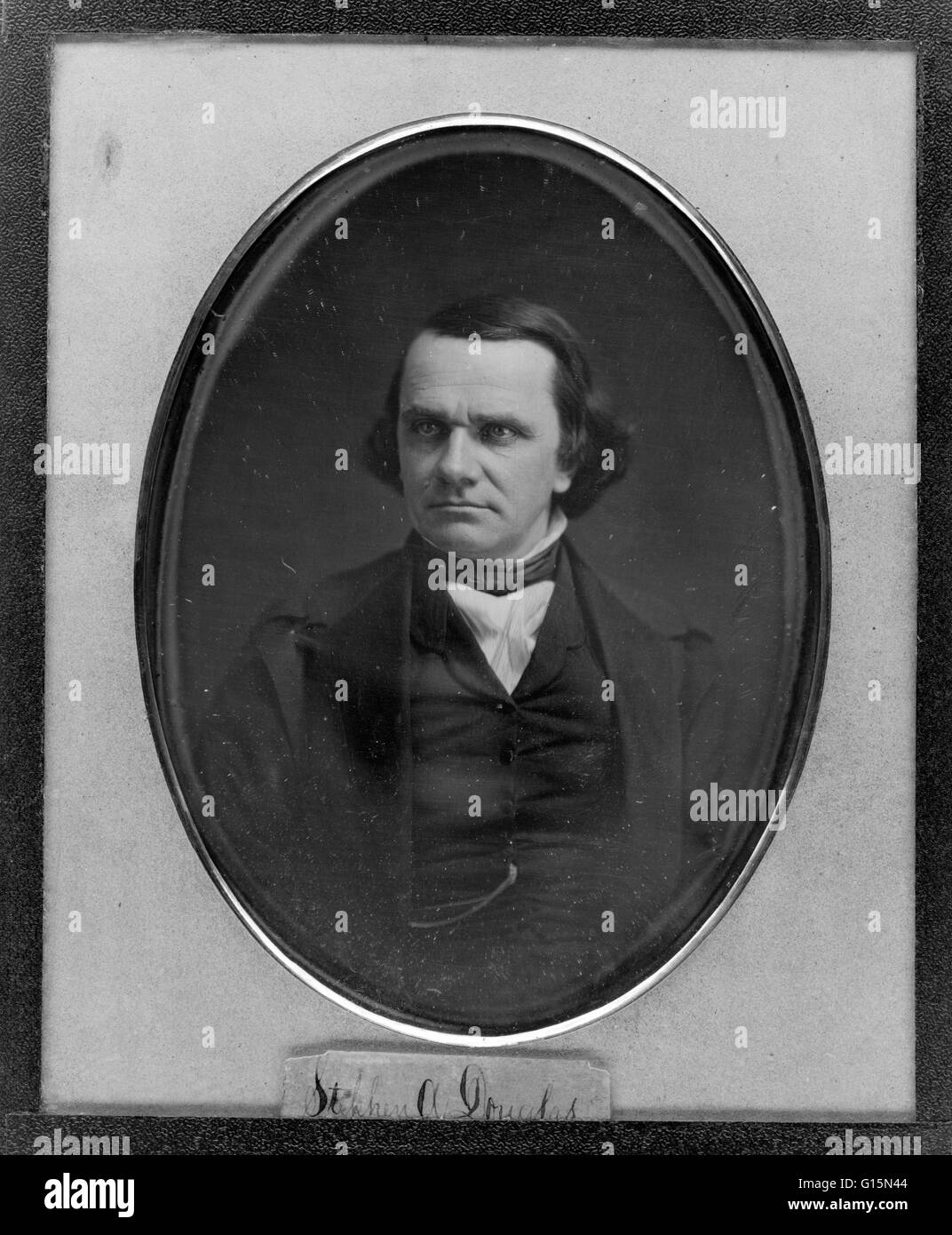 Stephen Arnold Douglas (Aprile 23, 1813 - Giugno 3, 1861) è stato un uomo politico americano da Illinois. Ha servito come un rappresentante senatore, e il Partito Democratico Presidente designato nel 1860 elezione, perdendo per il repubblicano Abraham Lincoln. Douglas aveva Foto Stock