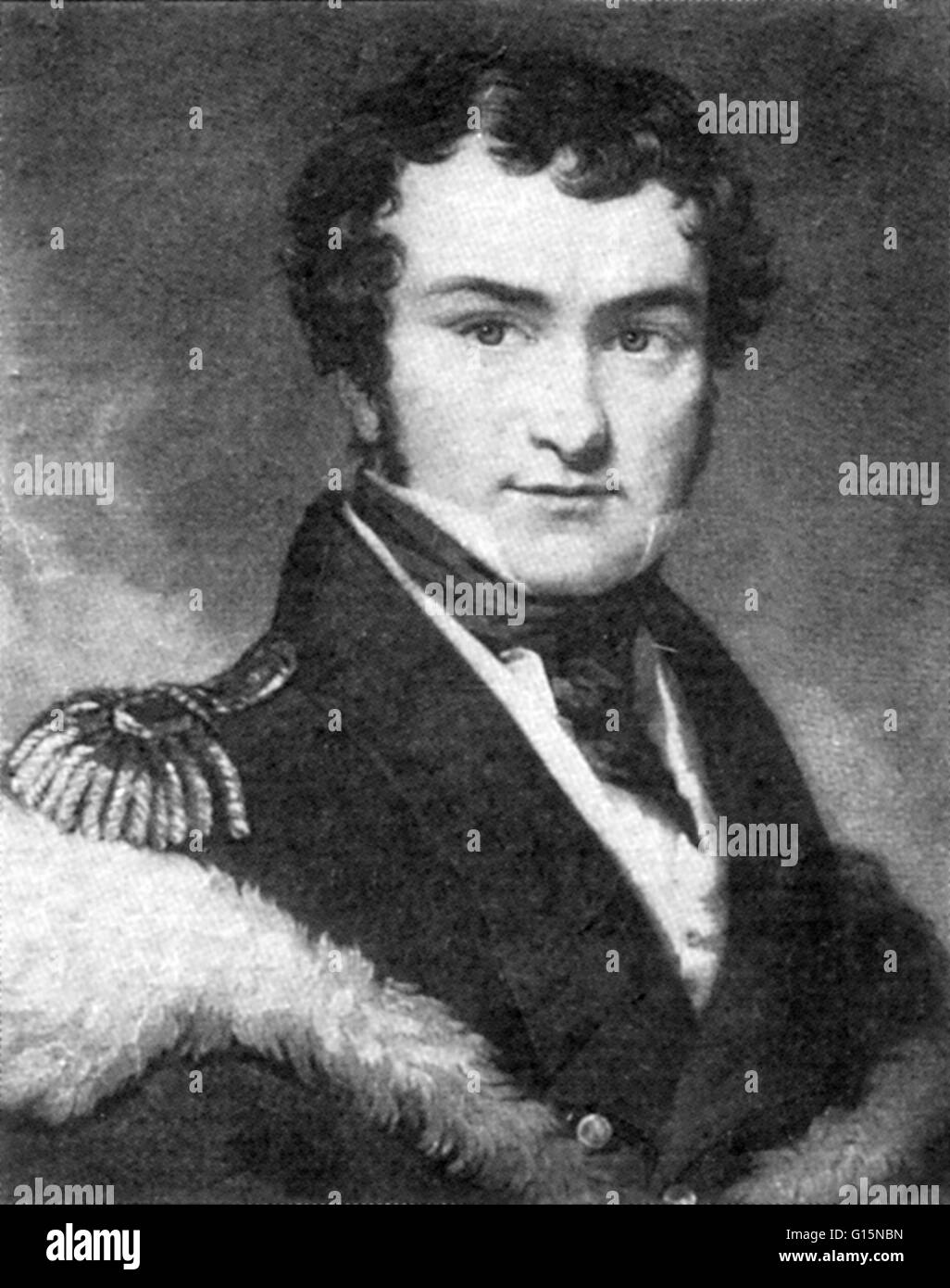 Sir William Edward Parry (1790-1855), un inglese un ammiraglio posteriore e Arctic explorer, i cui 1819 viaggio in Lancaster Suono, terminando in corrispondenza della congelati Beaufort Sea, è stato uno dei più successo i tentativi di trovare il passaggio a Nord Ovest. Nel 1827 egli ha tentato uno o Foto Stock