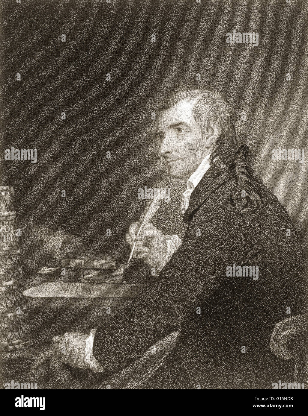 Francesco di Hopkinson (1737-1791), è stato un autore americano e uno dei firmatari della Dichiarazione di Indipendenza come un delegato dal New Jersey. Successivamente ha servito come un giudice federale in Pennsylvania. Egli ha svolto un ruolo chiave nella progettazione del primo americano fla Foto Stock