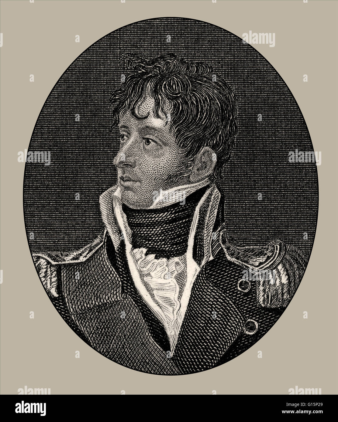 Ammiraglio Thomas Cochrane, decimo conte di Dundonald, marchese di Maranhão, 1775-1860, un britannico bandiera navale officer Foto Stock