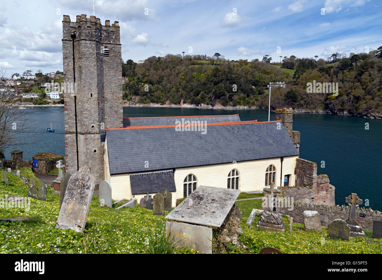 St Petrox Chiesa, Dartmouth, Devon, Inghilterra. Foto Stock