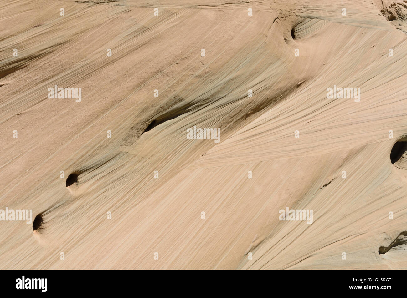 Dettaglio della formazione di roccia nel deserto UT Foto Stock