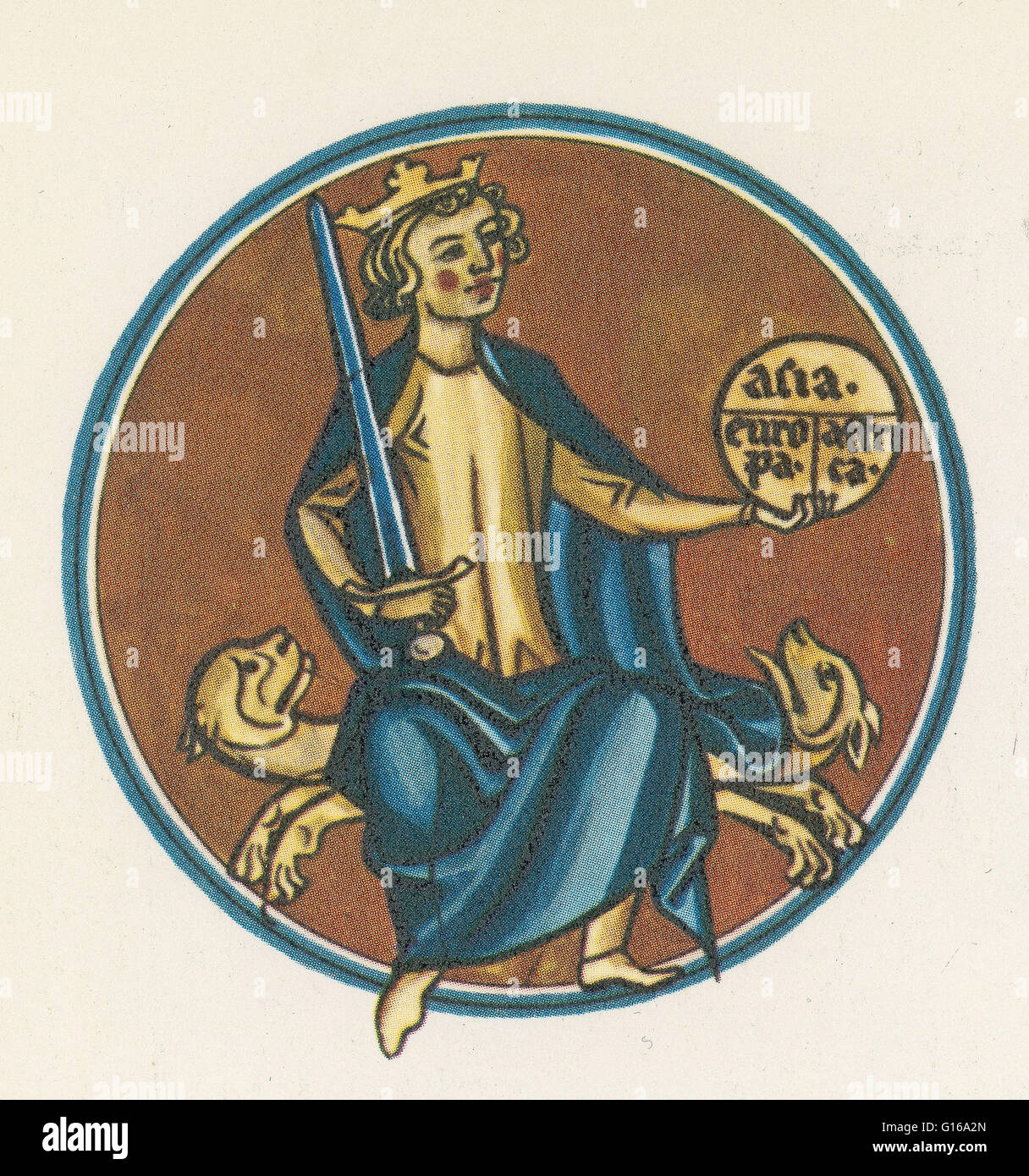 Augusto (63 BC-14 AD) era il fondatore dell'Impero Romano e il suo primo imperatore, sentenza dal 27 A.C. fino alla sua morte nel 14 d.c. Augusto è stato adottato postumi da suo zio materno Gaio Giulio Cesare nel 44 A.C. dopo l'uccisione di Cesare. Insieme w Foto Stock