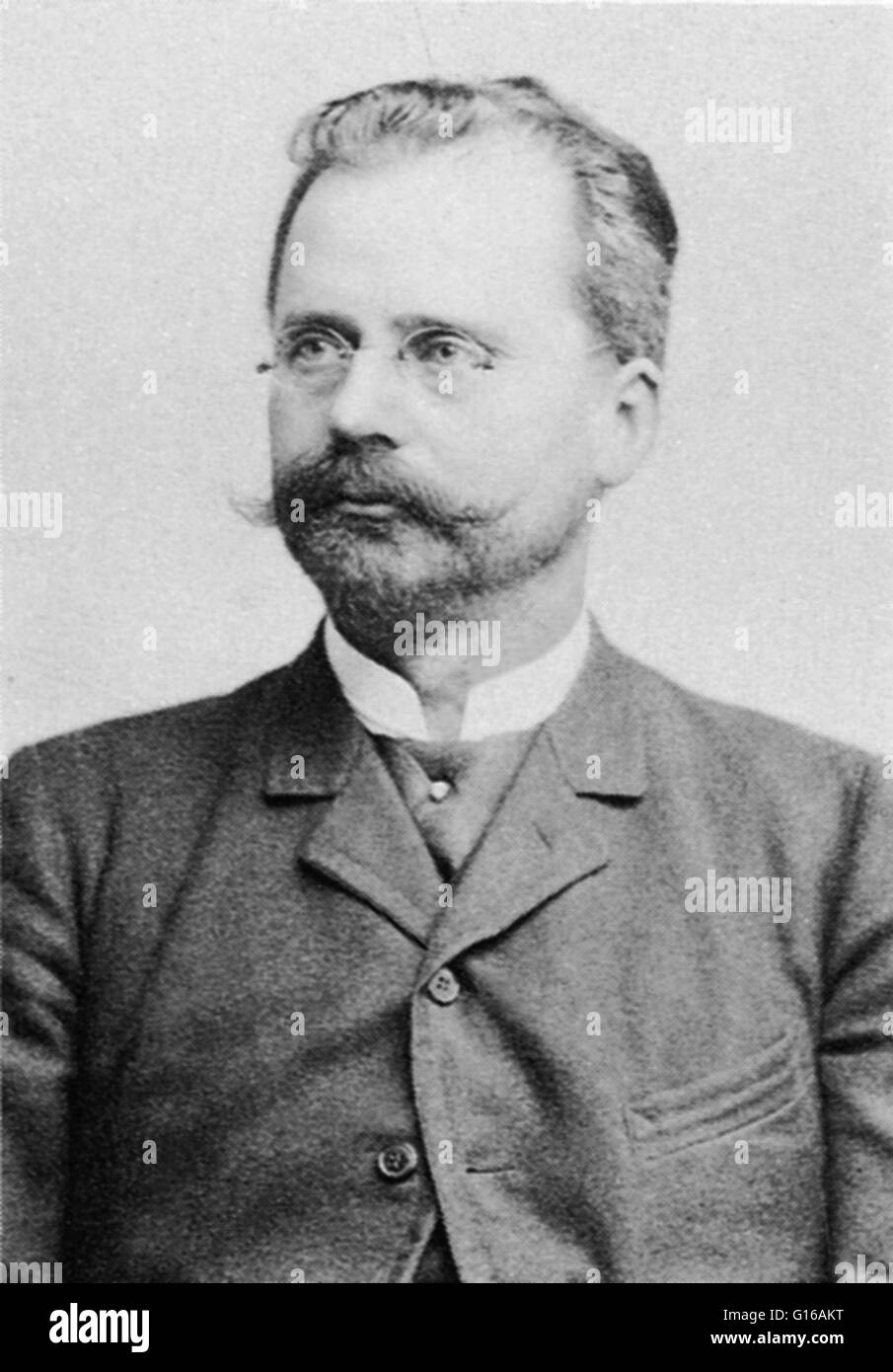 Karl Gustaf Patrik de Laval (9 maggio 1845 - 2 febbraio 1913) era un ingegnere svedese e inventore che hanno reso importanti contributi alla progettazione delle turbine a vapore e macchine per prodotti lattiero-caseari. Si iscrisse all'Istituto di Tecnologia a Stoccolma nel 1863, receivi Foto Stock