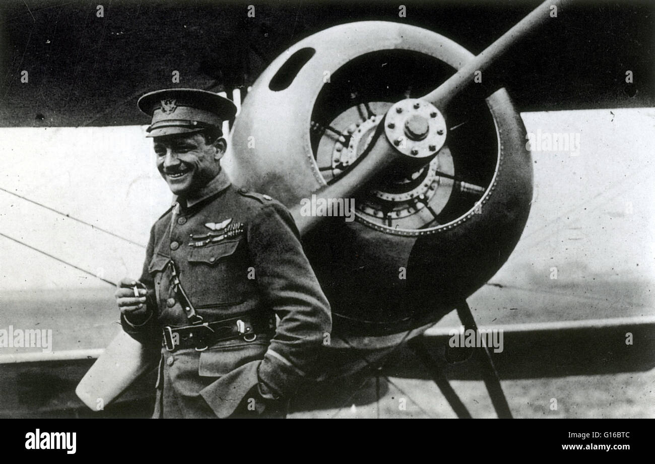Gervais Raoul Lufbery (Marzo 14, 1885 - 19 Maggio 1918) era un French-American pilota da caccia e flying ace nella guerra mondiale I. perché egli ha servito in entrambe il francese Air Force, e più tardi la United States Army Air Service nella guerra mondiale I, egli è talvolta elencati al Foto Stock