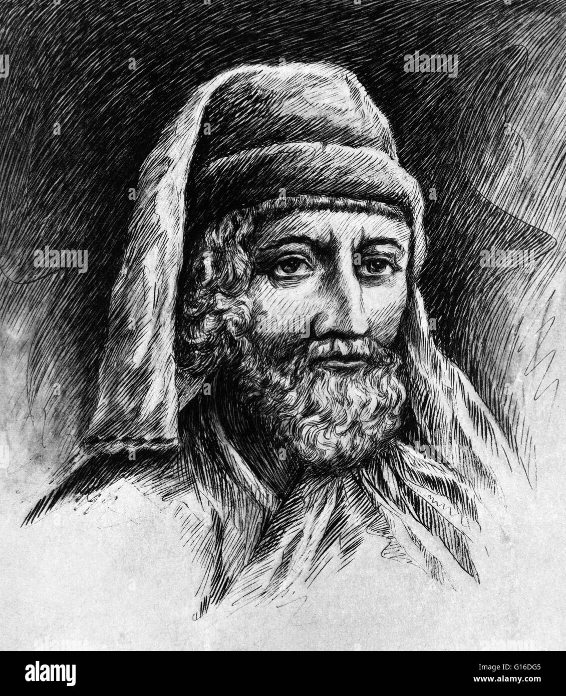 William Caxton (1415 - marzo 1492) era un commerciante inglese, Diplomat, scrittore e stampante. Egli è pensato per essere la prima persona in inglese per il lavoro di una stampante e il primo a introdurre una macchina da stampa in Inghilterra, che ha fatto in 1476. Egli è stato anche il fir Foto Stock