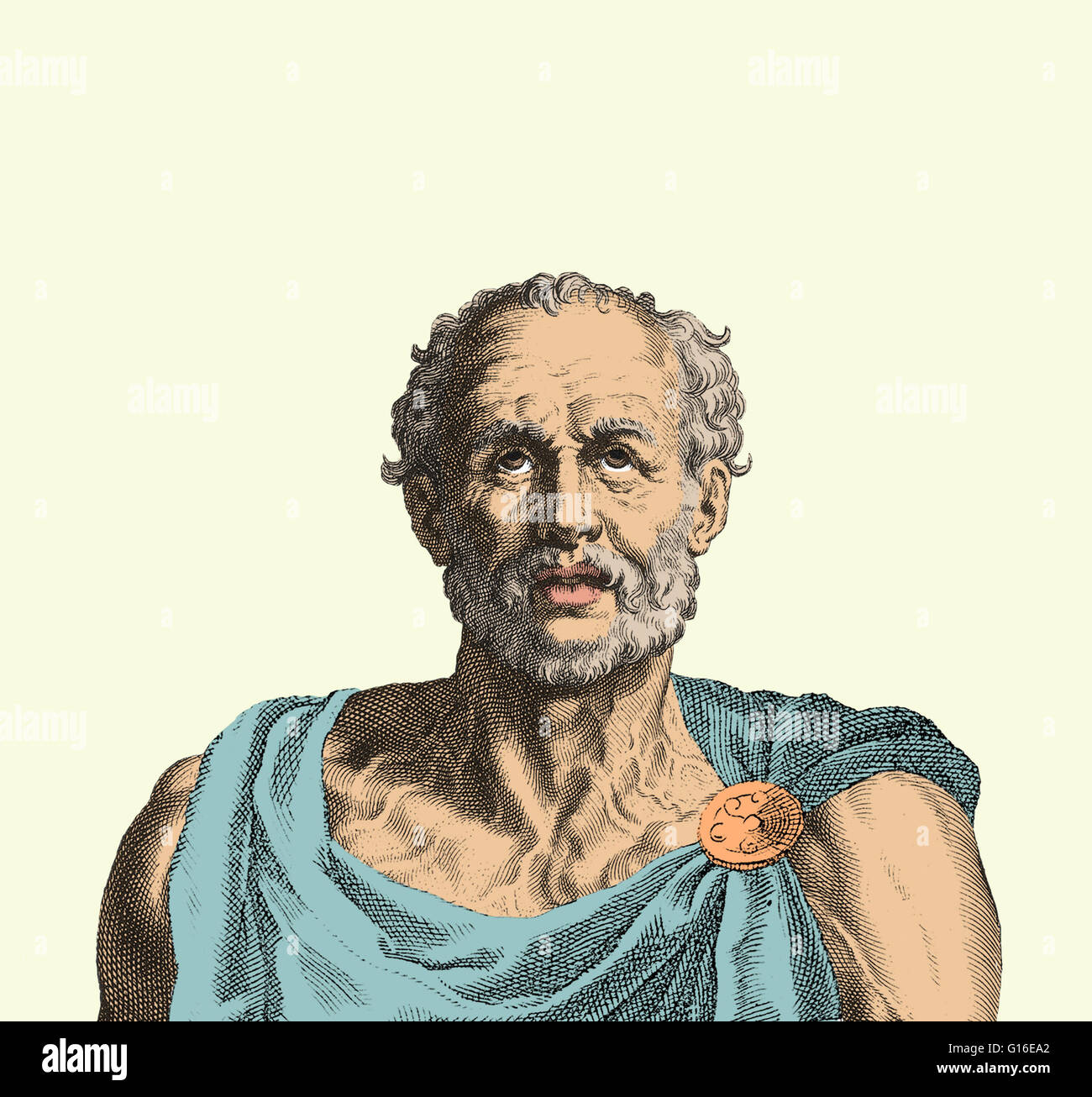 Lucius Annaeus Seneca (4 BC - 65 AD) era un romano stoico filosofo e statista, drammaturgo, e in uno lavoro umorista, dell'Argento Età della letteratura latina. Egli è stato addestrato in retorica e fu introdotto in età ellenistica stoico filosofia da Attalus Sotion e. Foto Stock