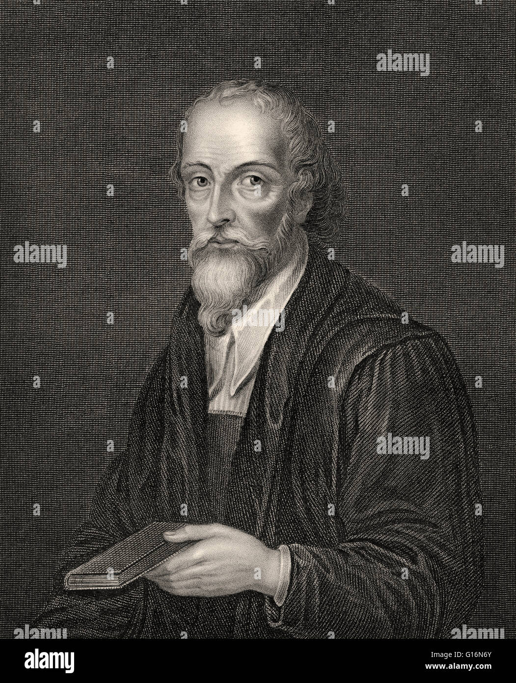 Nicholas Ridley, c. 1500-1555, un vescovo inglese di Londra Foto Stock