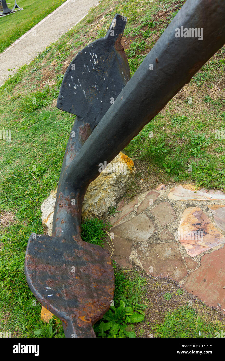 I dettagli di ancoraggio old ship Foto Stock