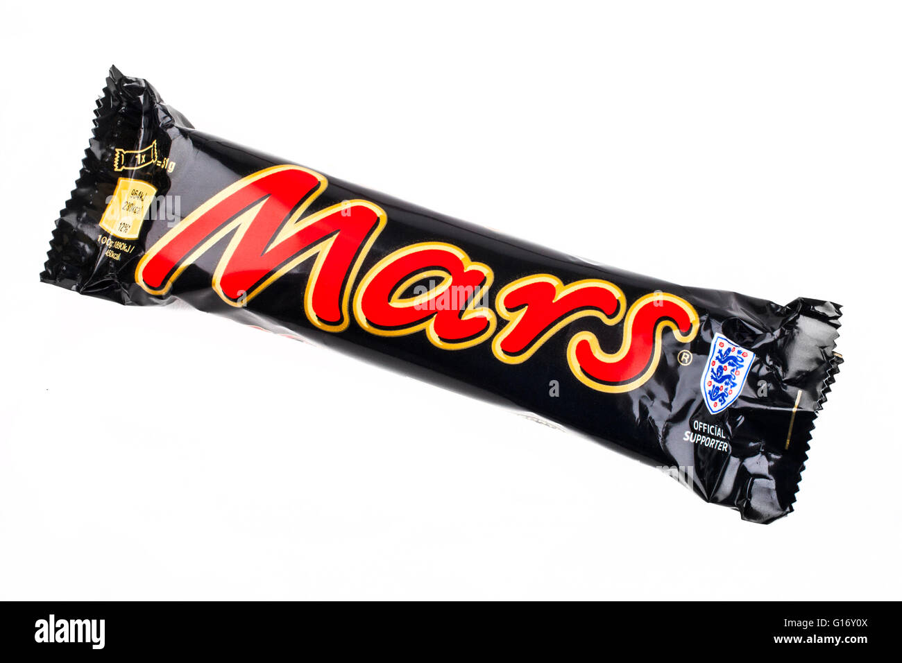 LONDON, Regno Unito - 6 Maggio 2016: Un integro Marc barra di cioccolato fabbricati da Mars Inc, raffigurato su un semplice sfondo bianco su 6t Foto Stock