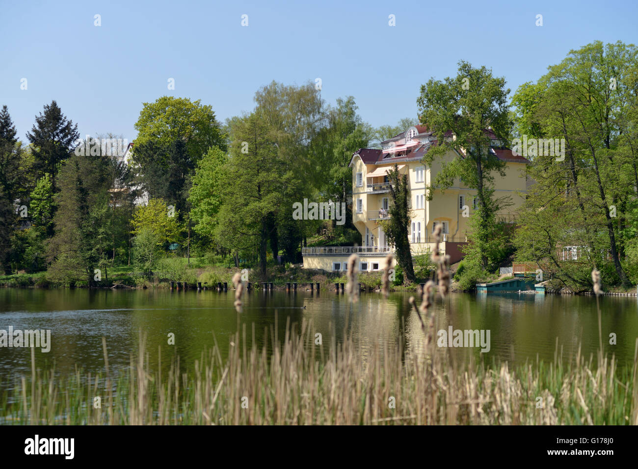 Wohnhaus, Halensee, Wilmersdorf, Berlino, Deutschland Foto Stock