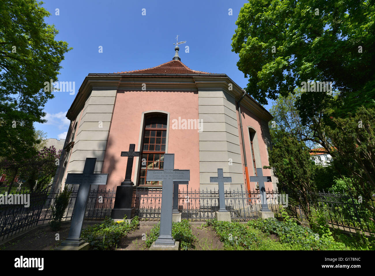 Alte Dorfkirche, Clayallee, Zehlendorf, Berlino, Deutschland Foto Stock