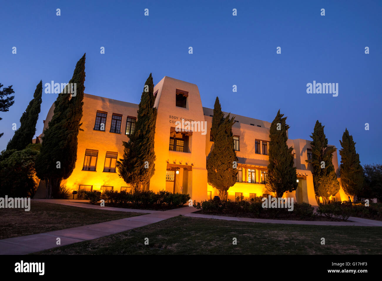 Eddy County Courthouse, Carlsbad, Nuovo Messico. Foto Stock