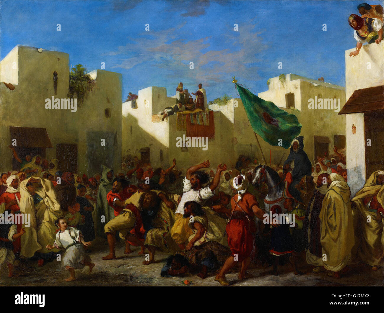Eugène Delacroix - fanatici di Tangeri - Minneapolis Institute of Art Foto Stock