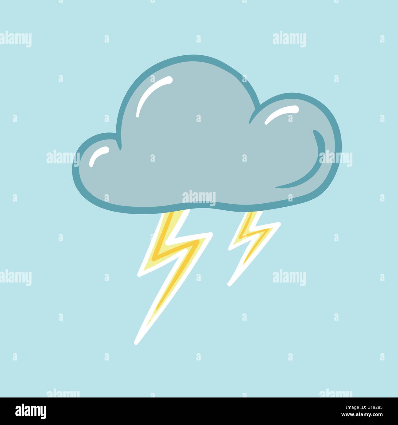 Icona del vettore di tempesta Illustrazione Vettoriale