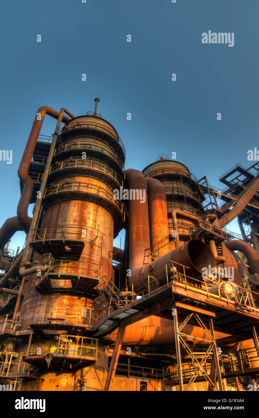 Cokerie, altiforni e gli altri impianti tecnologici in carburo di silicio metallurgico industria di base e di Energetica Foto Stock