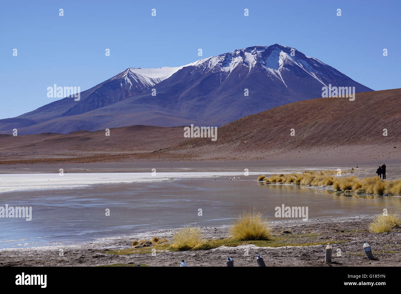 Bolivia, Salar de Uyuni (o Salar de Tunupa) è il più grande del mondo di distesa di sale Foto Stock