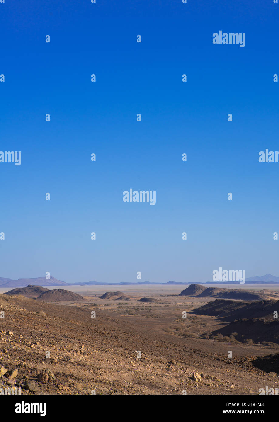 Paesaggio nella depressione di Danakil, regione di Afar, Semera, Etiopia Foto Stock