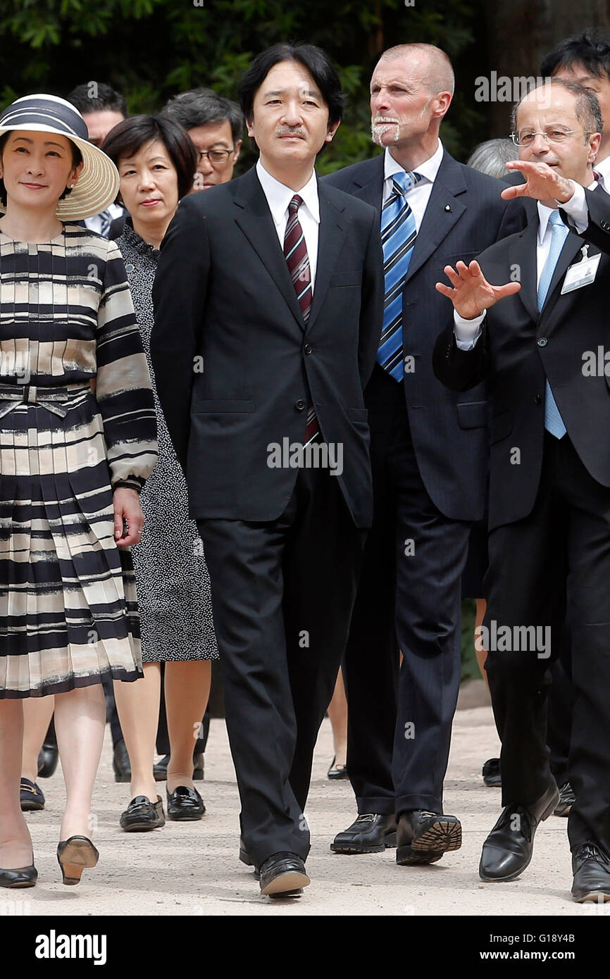Roma 11 Maggio 2016. Il principe e la principessa Akishino del Giappone in visita ai Fori Imperiali. Photo Samantha Zucchi Insidefoto Foto Stock