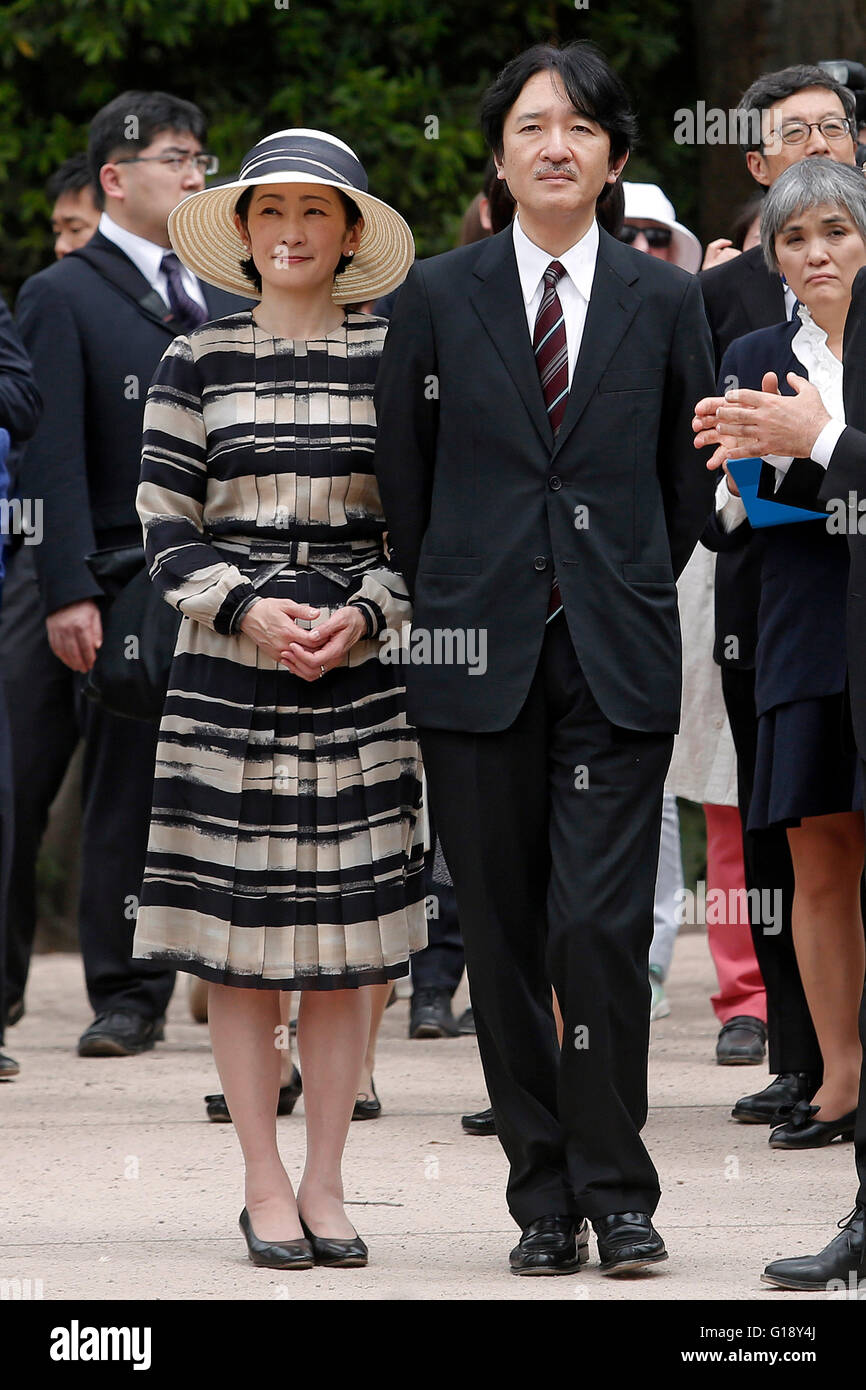 Roma 11 Maggio 2016. Il principe e la principessa Akishino del Giappone in visita ai Fori Imperiali. Photo Samantha Zucchi Insidefoto Foto Stock