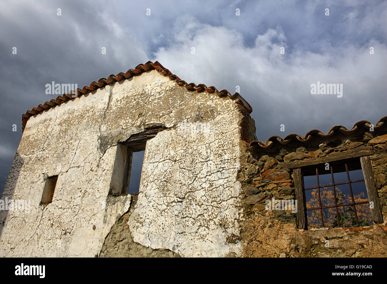 Granadilla. Della città murata di origine feudale nel nord-ovest della provincia di Cáceres, Spagna. Programma di ripristino villaggi abbandonati. Foto Stock