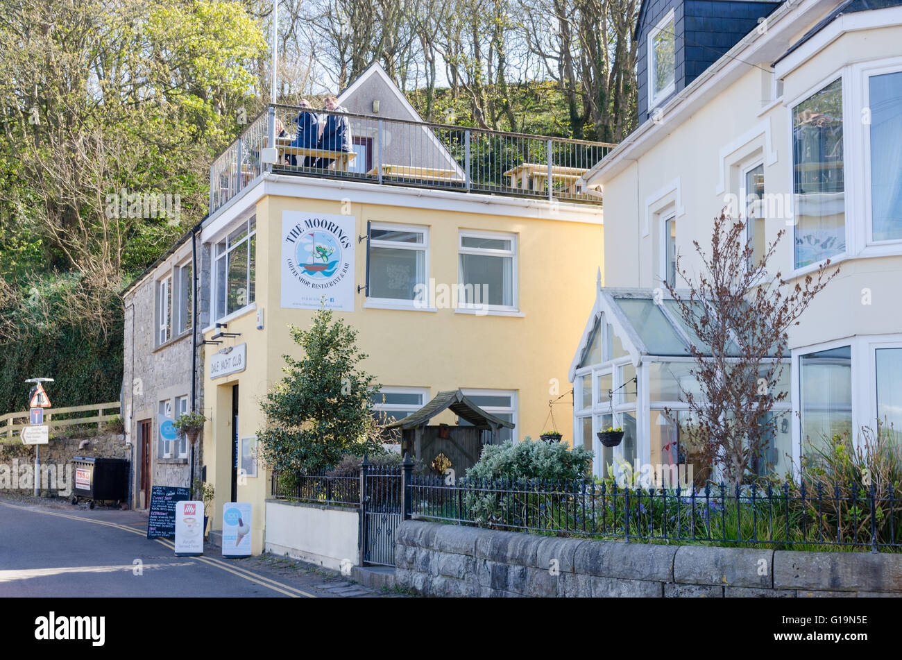 Dale Yacht Club nel villaggio di Dale sul Milford Haven estuario in Pembrokeshire, Galles Foto Stock