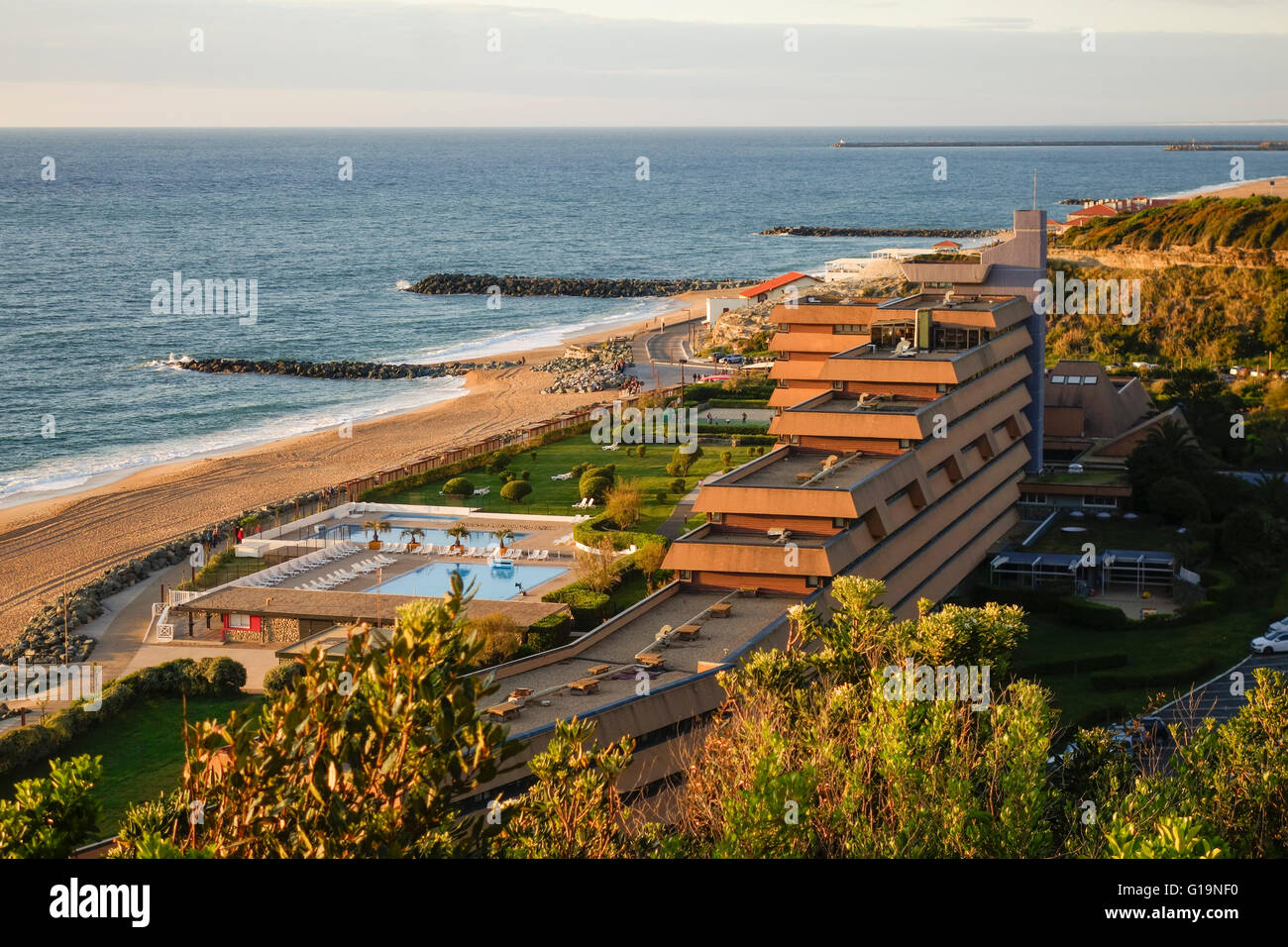 Resort, hotel, Belambra Clubs, La Chambre d'Amour, Aquitaine, Biarritz, paesi baschi francesi, Francia. Foto Stock